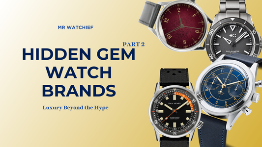 Mircobrand Watches highlighting 5 brands: AnOrdain, Baltic, Brew, Christopher Ward and Dan Henry