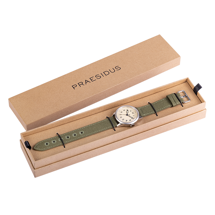 Praesidus Service Watch White Canvas
