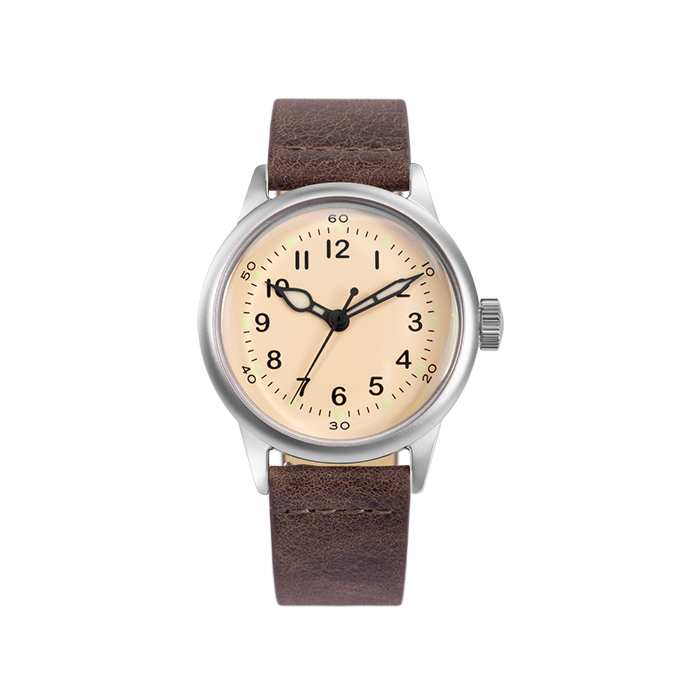 Praesidus Service Watch White Leather Shop at MR WATCHIEF