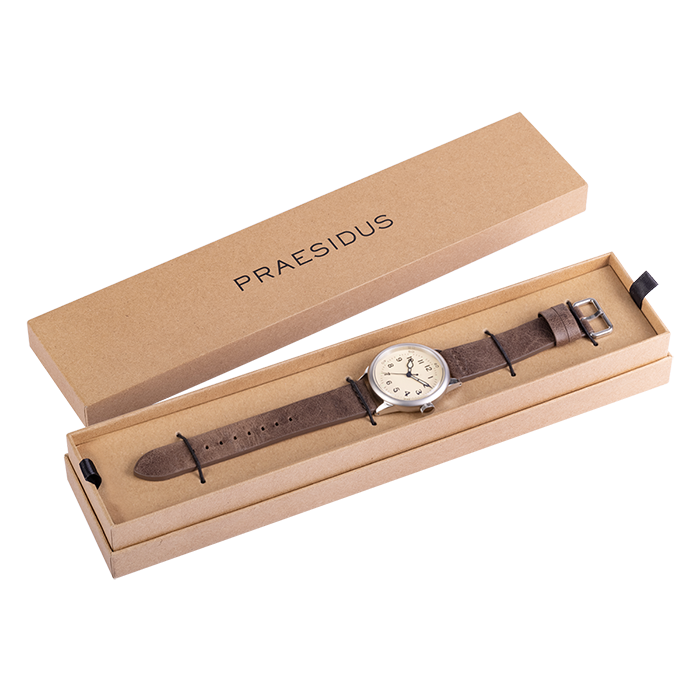 Praesidus Service Watch White Leather Shop at MR WATCHIEF
