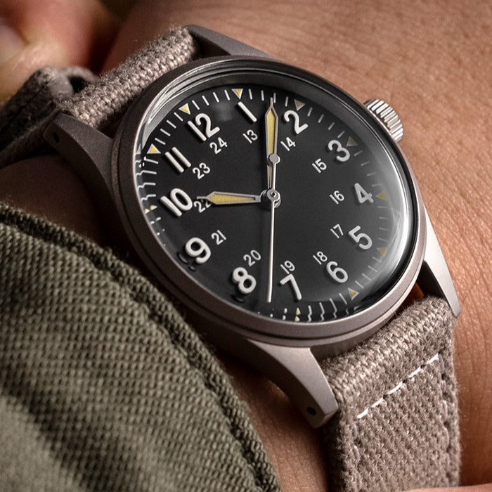 Praesidus A-11 Jungle Field Popcorn Patina Watch