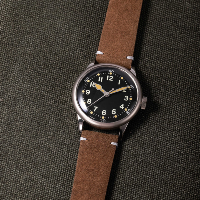 Praesidus Service Watch Black Leather for sale at MR WATCHIEF