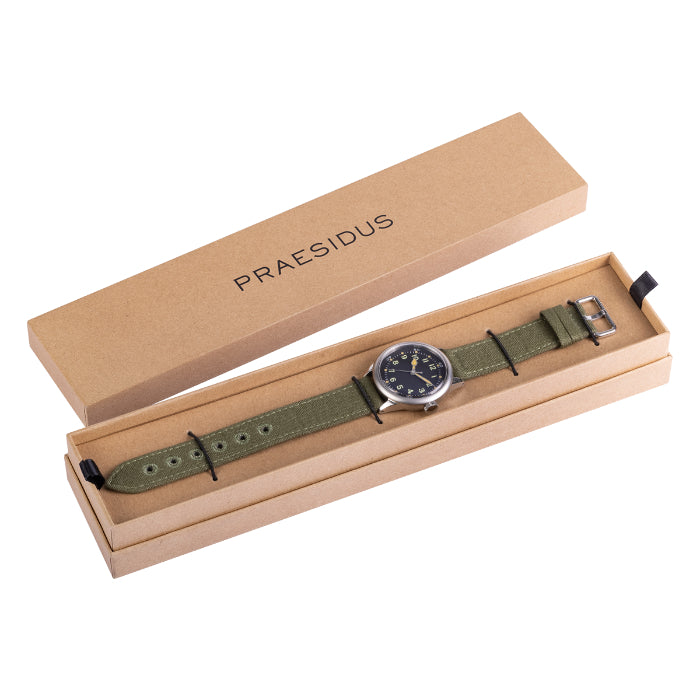 Praesidus Service Watch Black Canvas buy at MR WATCHIEF