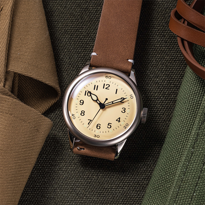 Praesidus Service Watch White Leather Shop at MR WATCHIEF