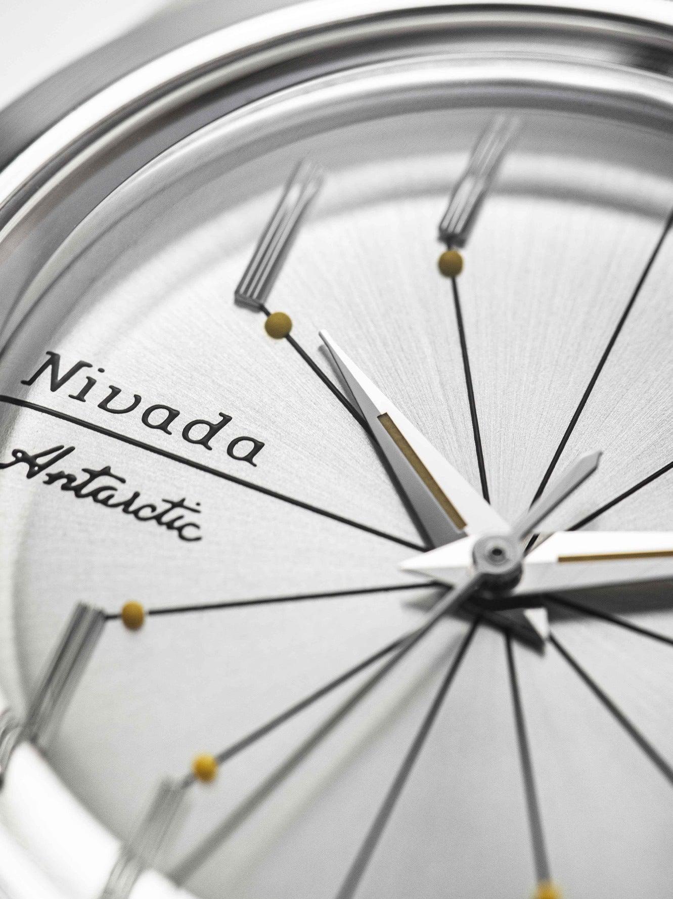Nivada Grenchen Antarctic Spider With Date - Silver Dial Silver Indexes
