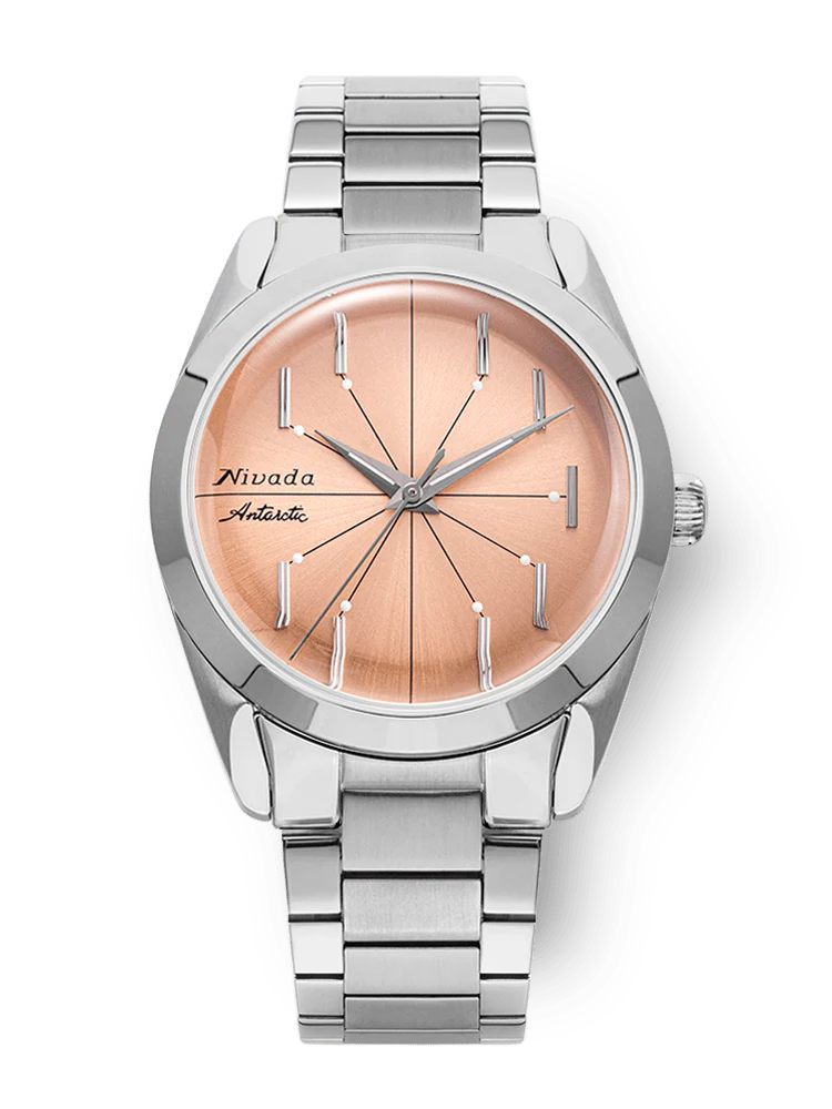 Nivada Grenchen Antarctic Spider Salmon Watch – Swiss Made