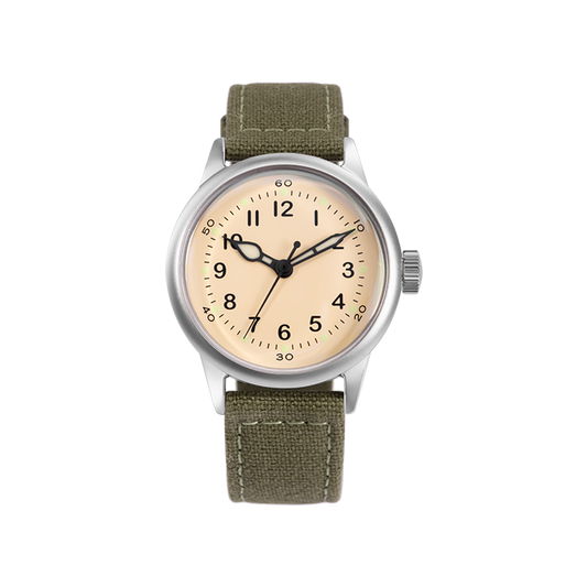 Praesidus Service Watch White Canvas