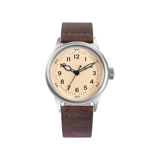 Praesidus Service Watch White Leather Shop at MR WATCHIEF