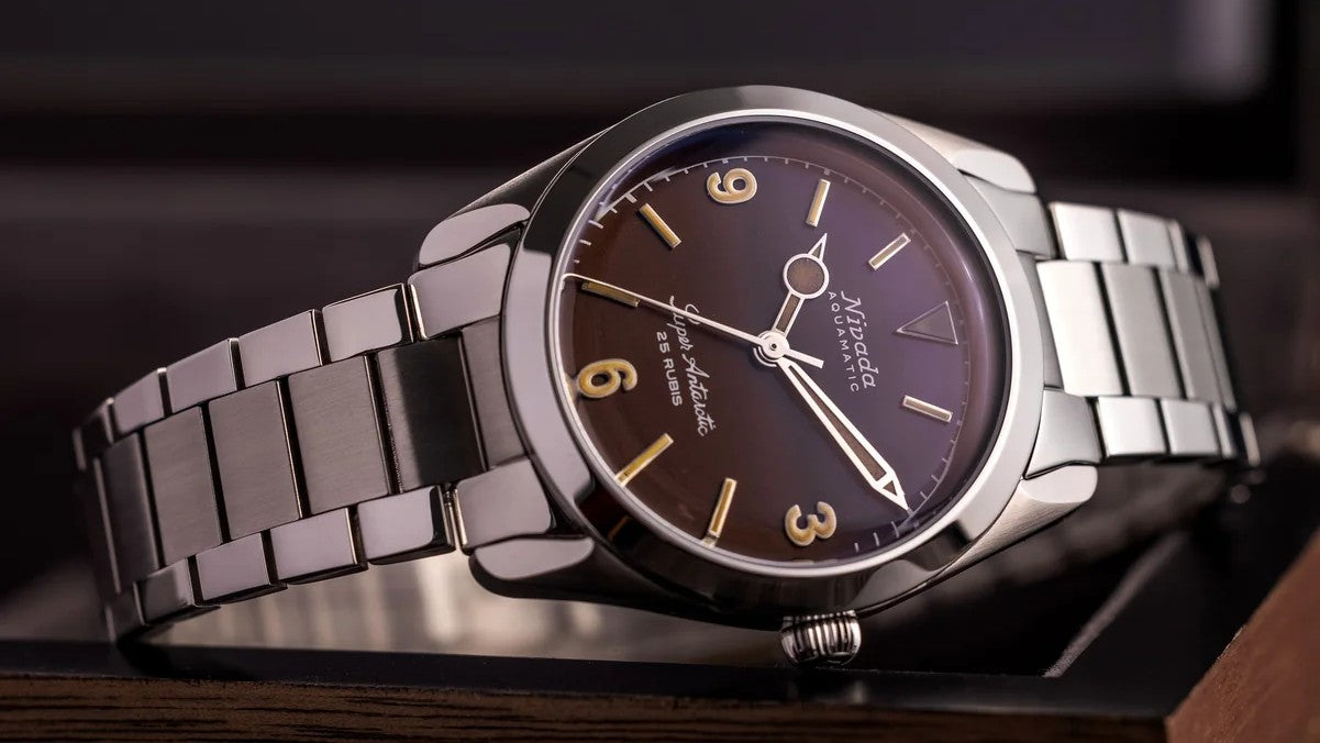 Nivada Grenchen Super Antarctic 3.6.9 - Tropical Dial Brown Lume