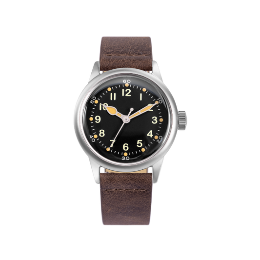 Praesidus Service Watch Black Leather for sale at MR WATCHIEF