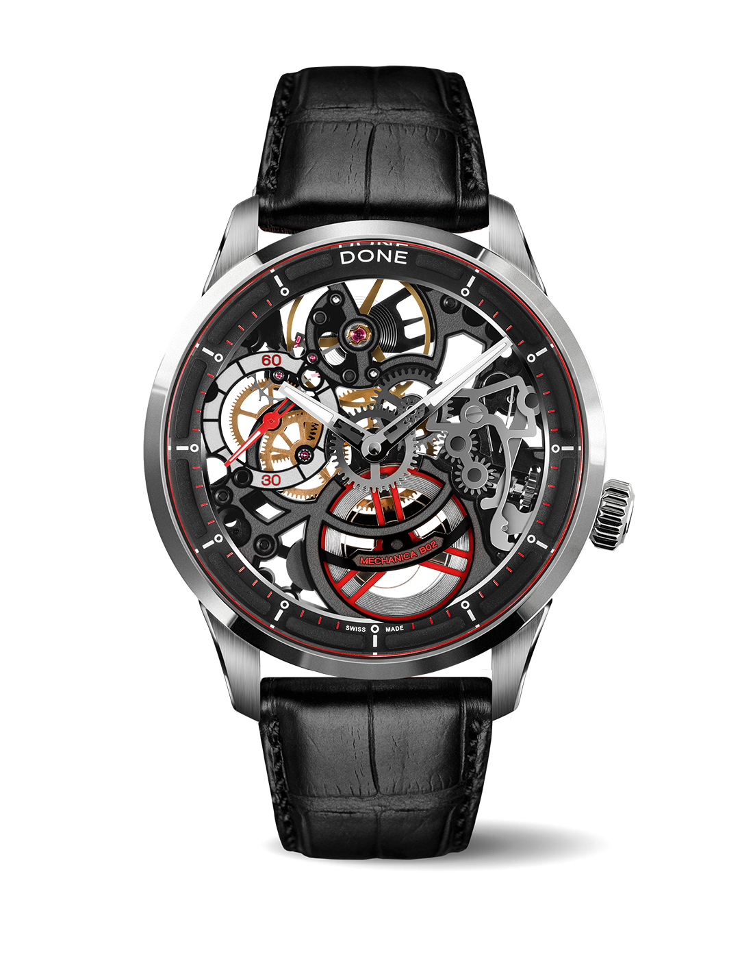 DONE Mechanica B02 Titanium skeleton Watch